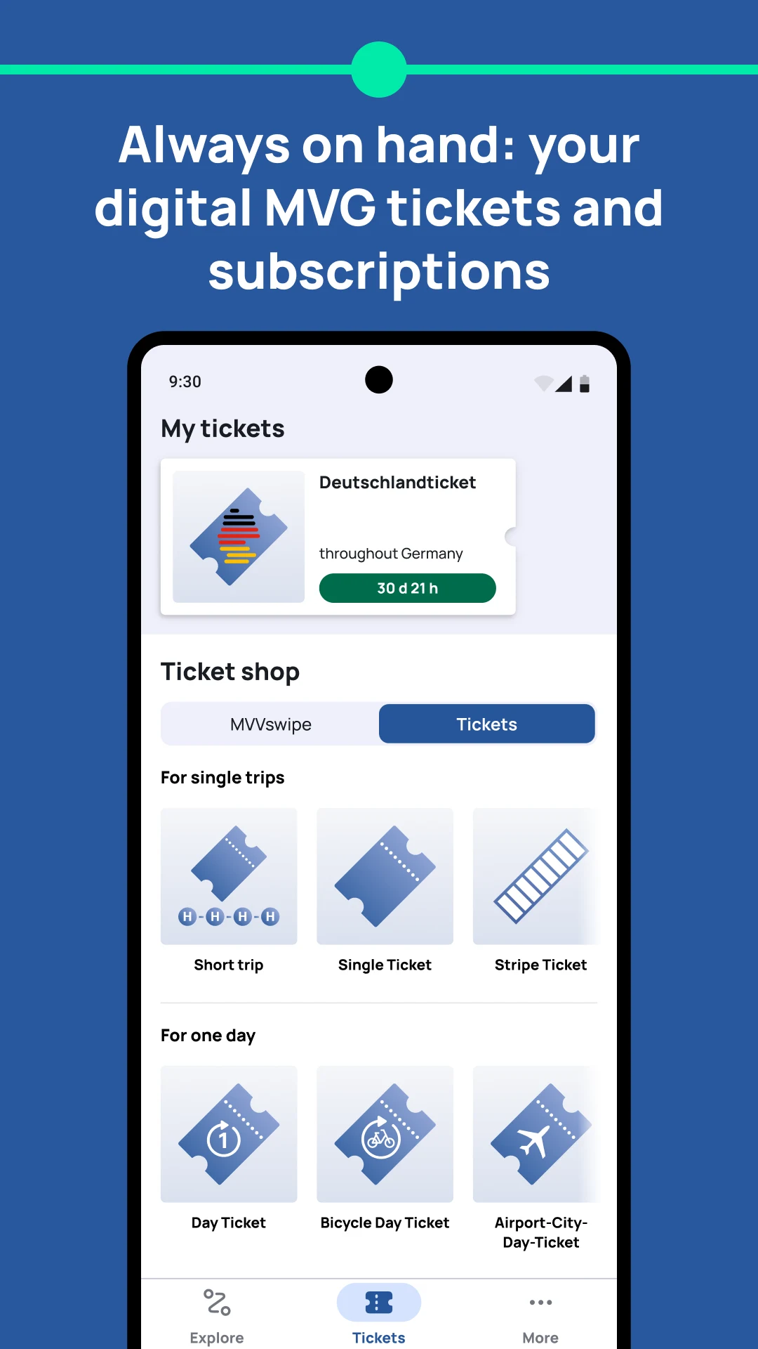 MVGO: Munich Mobility App screenshot