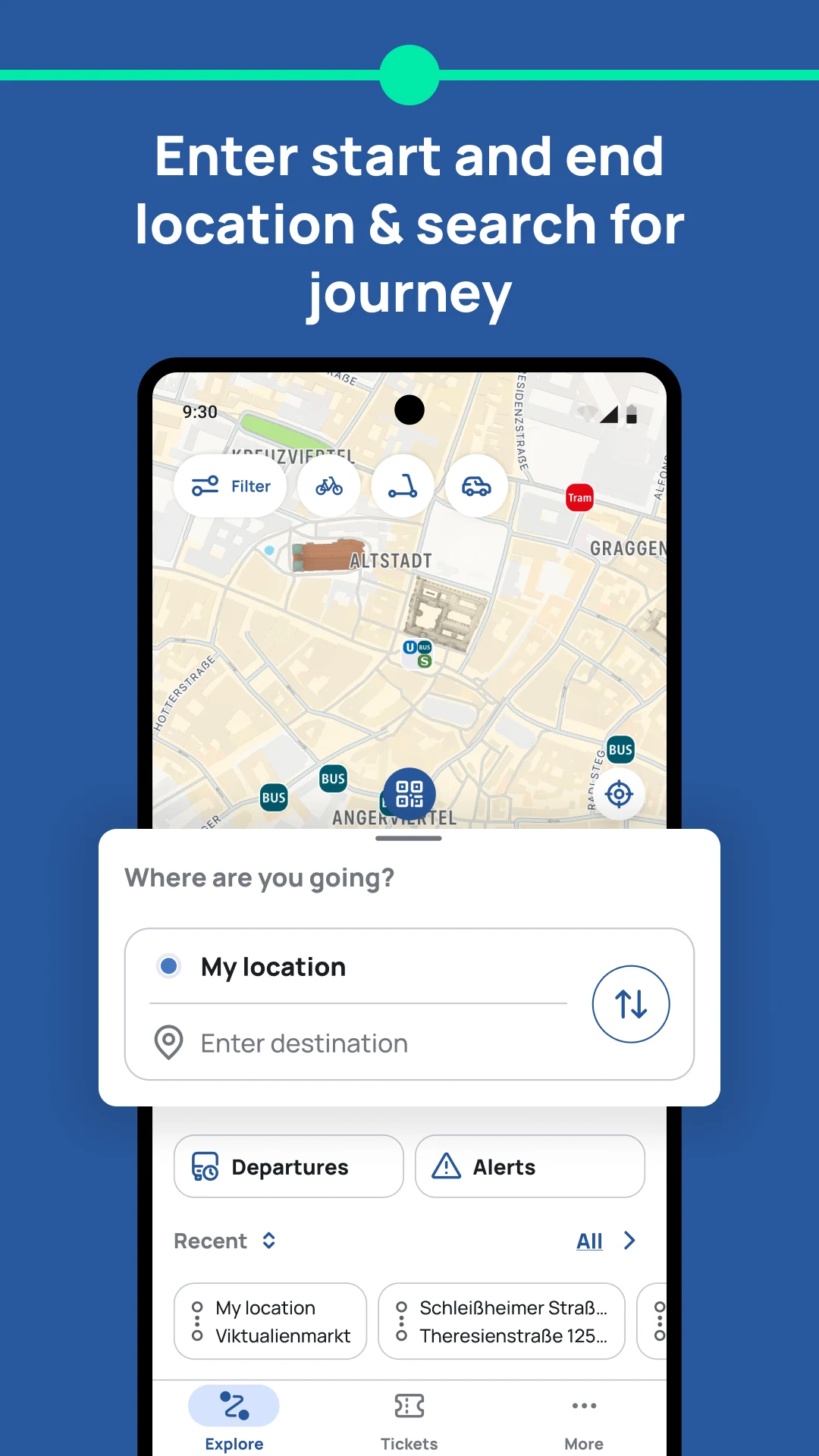 MVGO: Munich Mobility App screenshot